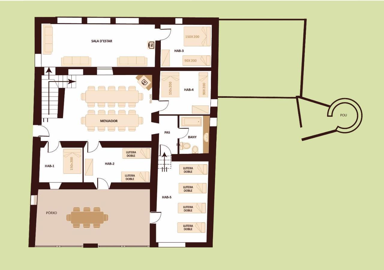 Masia Para Grupos Con Piscina Privada28 Pax Cabanelles ภายนอก รูปภาพ